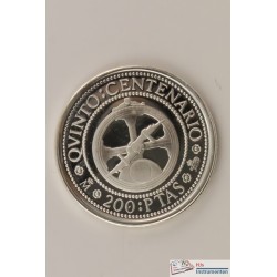 200 peseta silver astrolabe...